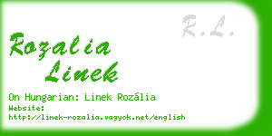 rozalia linek business card